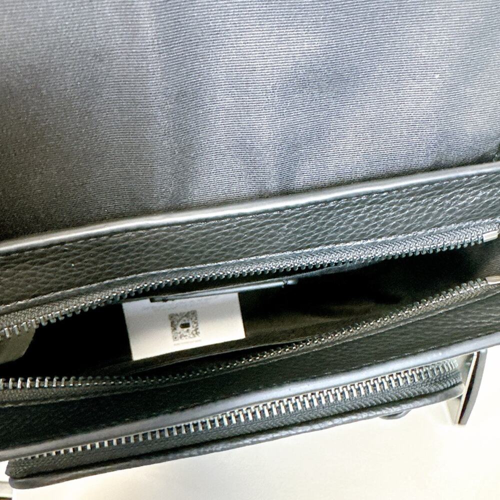 Coach C9870 Sullivan Flap Crossbody In Signature Canvas IN Black Charcoal - Picture 6 of 8